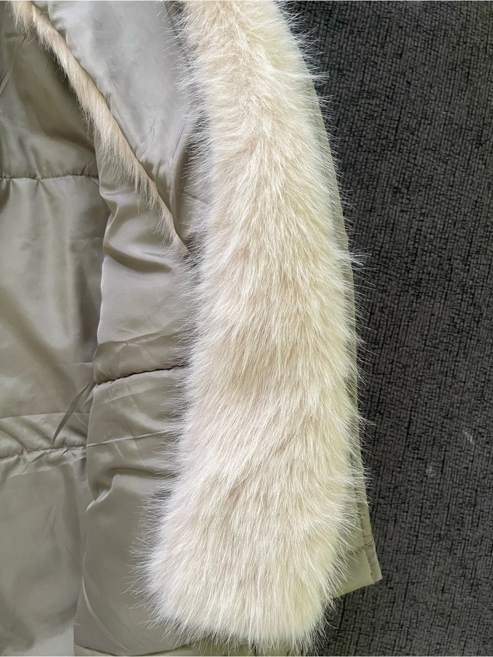 Faux Fur Lined Olive Green Jacket